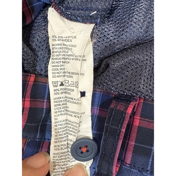 Tommy Bahama Mens 40 Shorts Plaid Blue Performance Stretch Golf Nautical Preppy‎ - Picture 9 of 11